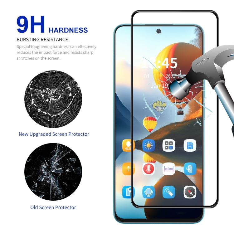 For Realme 12+ 5G ENKAY Full Glue High Aluminum-silicon Tempered Glass Film - Realme Tempered Glass by ENKAY | Online Shopping UK | buy2fix