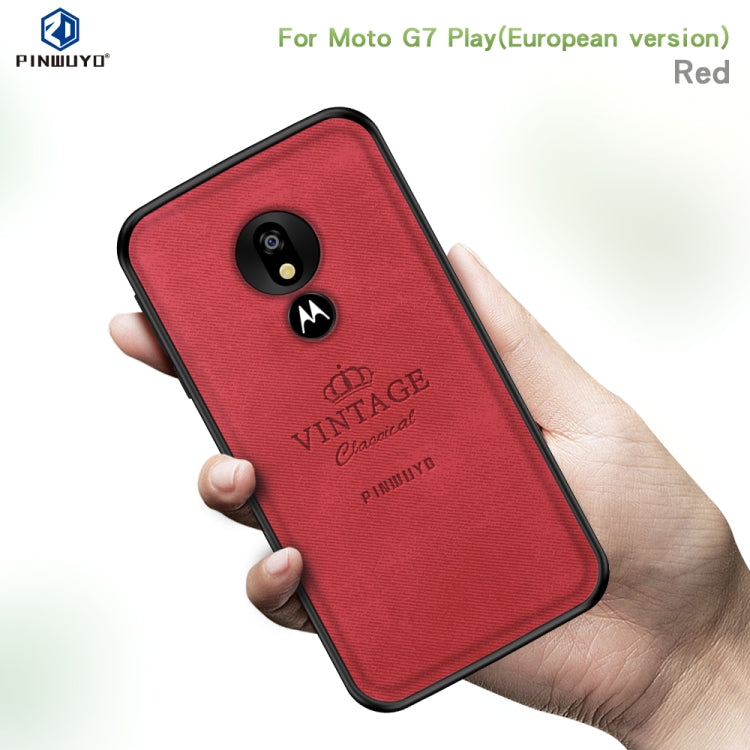 PINWUYO Shockproof Waterproof Full Coverage PC + TPU + Skin Protective Case for Motorola Moto G7 Play (Eurasian Version)(Black) - Motorola Cases by PINWUYO | Online Shopping UK | buy2fix