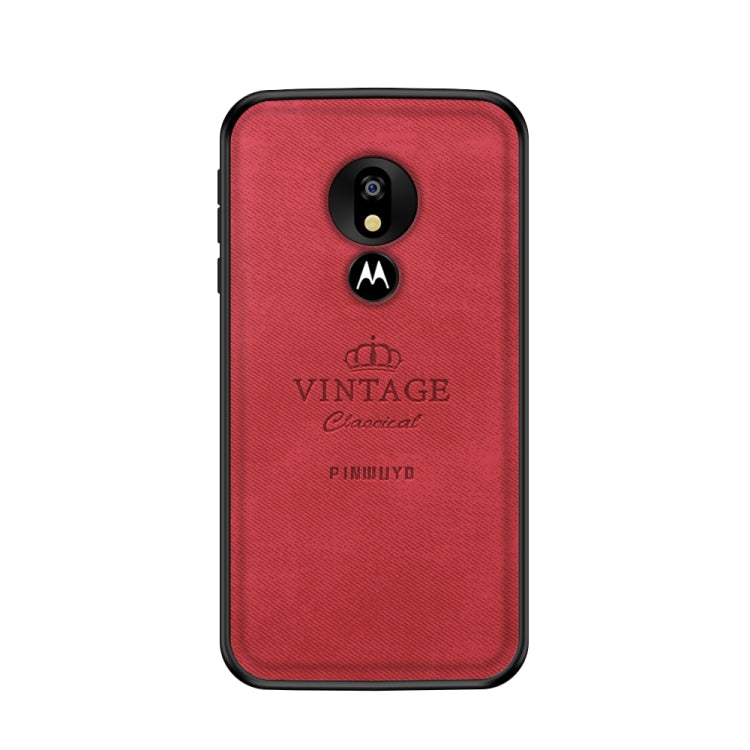 PINWUYO Shockproof Waterproof Full Coverage PC + TPU + Skin Protective Case for Motorola Moto G7 Play (Eurasian Version)(Red) - Motorola Cases by PINWUYO | Online Shopping UK | buy2fix