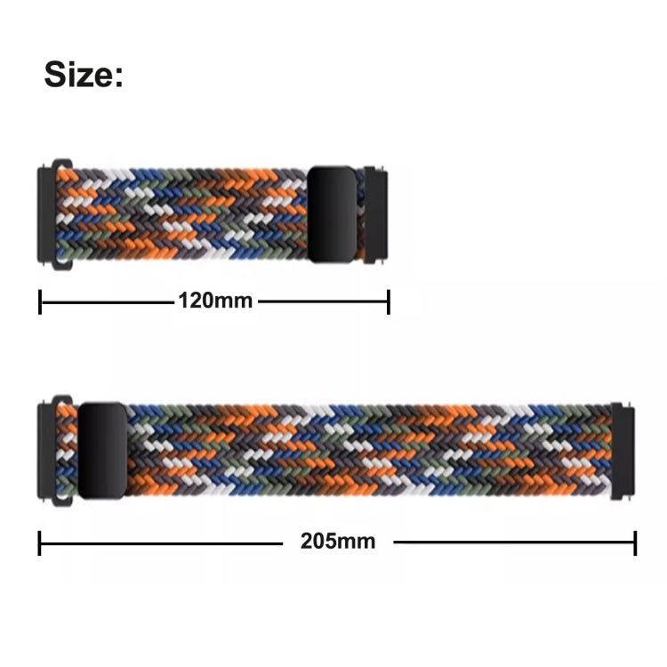 For Samsung Galaxy Fit3 Magnetic Buckle Nylon Braid Watch Band(Black) - Watch Bands by buy2fix | Online Shopping UK | buy2fix