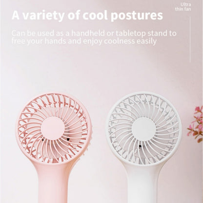 S13 Portable Summer Cooling Fan Hanging Buckle Mini 3 Wind Speed Handheld Fan(Baby Blue) - Electric Fans by buy2fix | Online Shopping UK | buy2fix