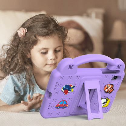 For Walmart Onn 7.0 Gen4 2024 Handle Kickstand Children EVA Shockproof Tablet Case(Light Purple) - Others by buy2fix | Online Shopping UK | buy2fix