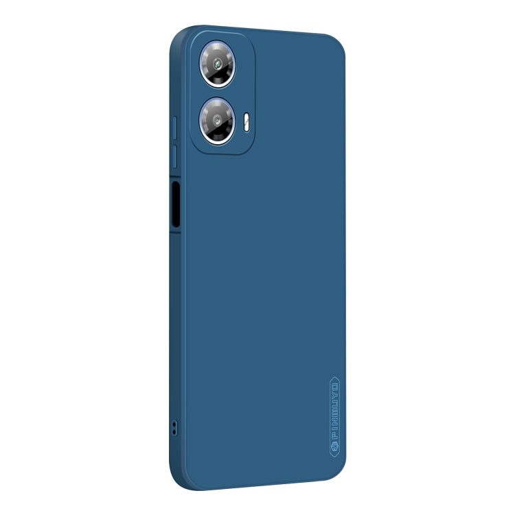 For Motorola Moto G24 / G04 PINWUYO Sense Series Liquid Silicone TPU Phone Case(Blue) - Motorola Cases by PINWUYO | Online Shopping UK | buy2fix