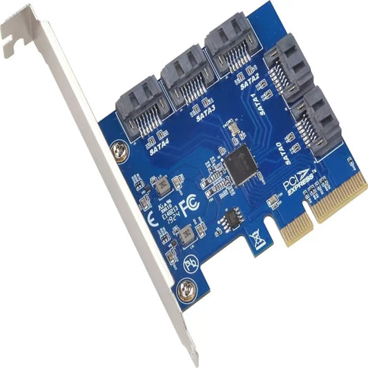 PCIE 3.0-4X to 5 x SATA Controller Card - Add-on Cards by buy2fix | Online Shopping UK | buy2fix