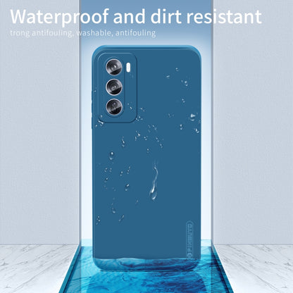 For OPPO Reno12 Global PINWUYO Sense Series Liquid Silicone TPU Phone Case(Blue) - Reno12 Cases by PINWUYO | Online Shopping UK | buy2fix