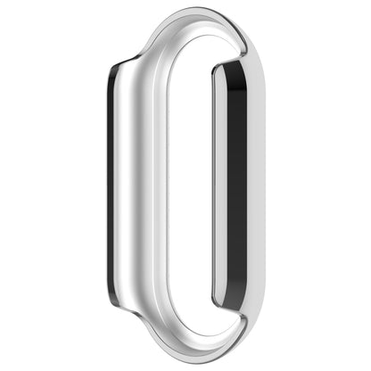 For Xiaomi Smart Band 9 Diamond Half Coverage Hollow PC Watch Protective Case(Silver) - Watch Cases by buy2fix | Online Shopping UK | buy2fix