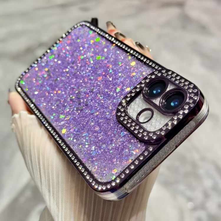 For iPhone 16 Plus Diamond Glitter Sequins TPU Phone Case(Silver) - iPhone 16 Plus Cases by buy2fix | Online Shopping UK | buy2fix