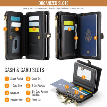 CaseMe-Me60 Multi-functional Anti-theft Swipe Passport Wallet(Black) -  by CaseMe | Online Shopping UK | buy2fix