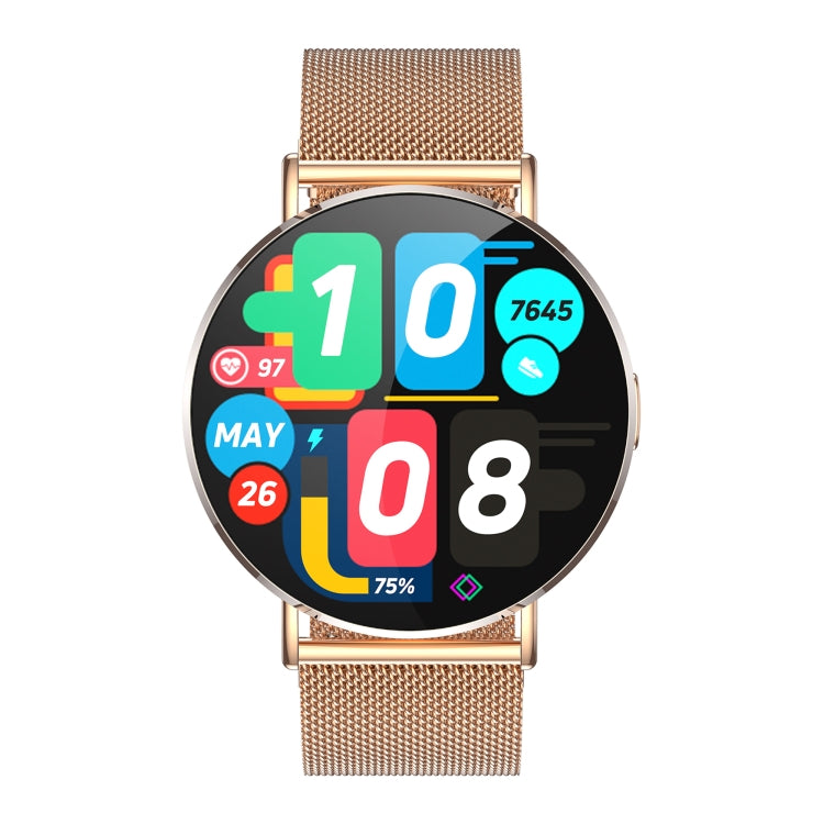 KM88 1.32 inch Color Screen Smart Watch, Support Bluetooth Call / Health Monitoring(Gold) - Smart Watches by buy2fix | Online Shopping UK | buy2fix