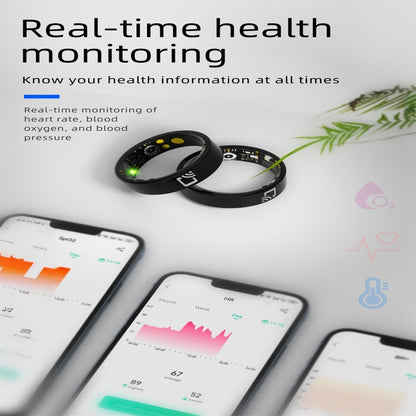 R20 SIZE 9 Smart Ring, Support Heart Rate / Blood Oxygen / Sleep Monitoring / Multiple Sports Modes(Black) - Smart Rings / Smart Telephones by buy2fix | Online Shopping UK | buy2fix