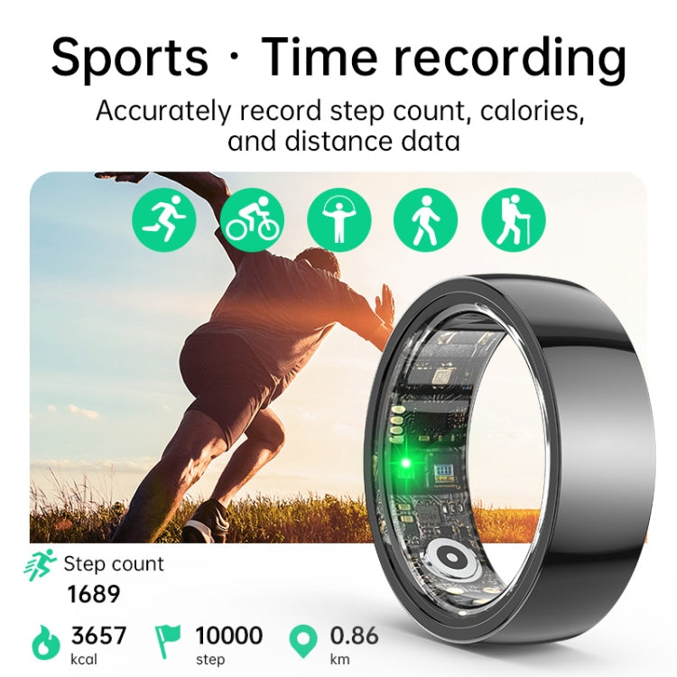 R1000 SIZE 11 Smart Ring, Support Heart Rate / Blood Oxygen / Sleep / Multiple Sports Modes(Black) - Smart Rings / Smart Telephones by buy2fix | Online Shopping UK | buy2fix