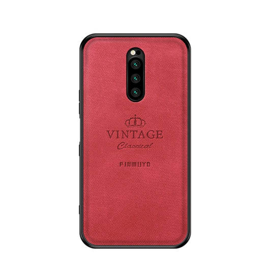 PINWUYO Shockproof Waterproof Full Coverage TPU + PU Cloth+Anti-shock Cotton Protective Case  for Sony Xperia 1 / Xperia XZ4(Red) - Sony Cases by 1 | Online Shopping UK | buy2fix