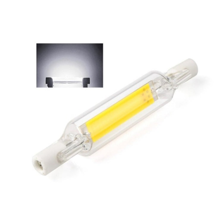 R7S 5W COB LED Lamp Bulb Glass Tube for Replace Halogen Light Spot Light,Lamp Length: 78mm, AC:220v(Cool White) - LED Blubs & Tubes by buy2fix | Online Shopping UK | buy2fix