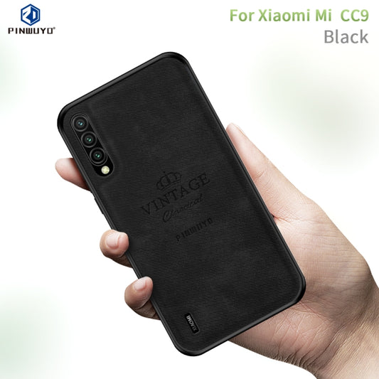 PINWUYO Shockproof Waterproof Full Coverage PC + TPU + Skin Protective Case  for Xiaomi Mi CC9 / CC9 Mito Custom Edition(Black) - Xiaomi Cases by PINWUYO | Online Shopping UK | buy2fix