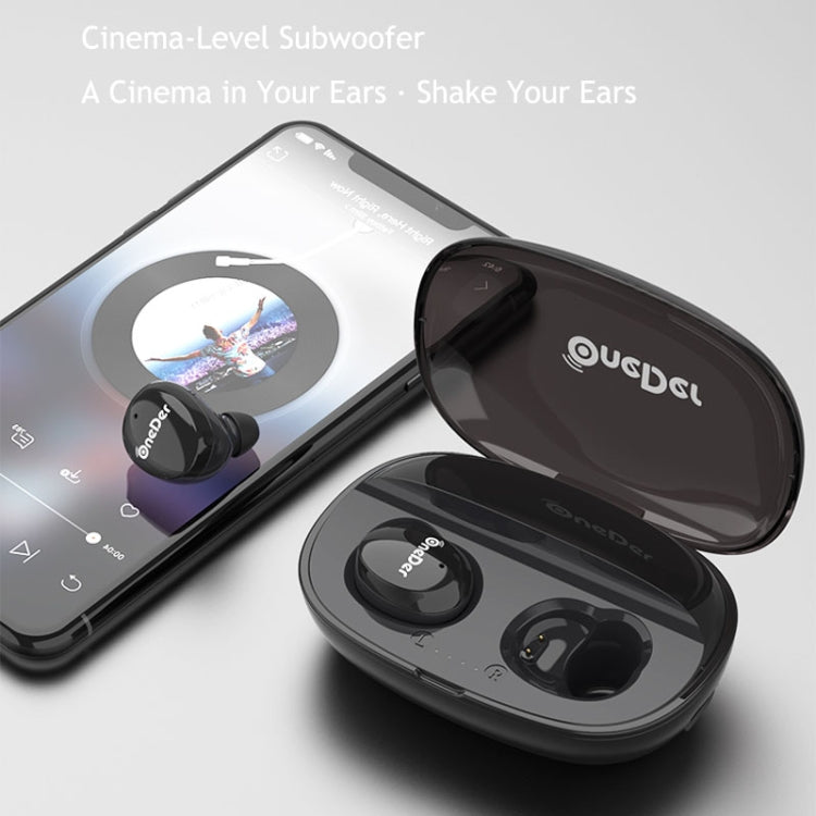 OneDer W12 Wireless Earphone with Waterproof IPX5 HD Stereo Sound TWS Bluetooth Earphone(Red) - TWS Earphone by OneDer | Online Shopping UK | buy2fix
