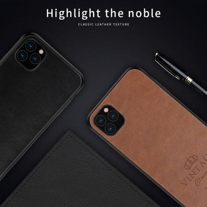 For iPhone 11 Pro Max PINWUYO Pin Rui Series Classical Leather, PC + TPU + PU Leather Waterproof And Anti-fall All-inclusive Protective Shell (Brown) - iPhone 11 Pro Max Cases by PINWUYO | Online Shopping UK | buy2fix