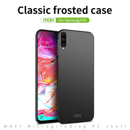 For Galaxy A70 MOFI Frosted PC Ultra-thin Hard Case(Black) - Galaxy Phone Cases by MOFI | Online Shopping UK | buy2fix