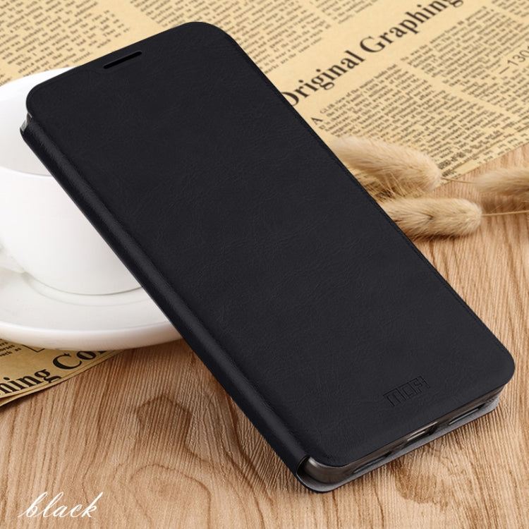 For Xiaomi RedMi 8 MOFI Rui Series Classical Leather Flip Leather Case With Bracket Embedded Steel Plate All-inclusive(Black) - Xiaomi Cases by MOFI | Online Shopping UK | buy2fix