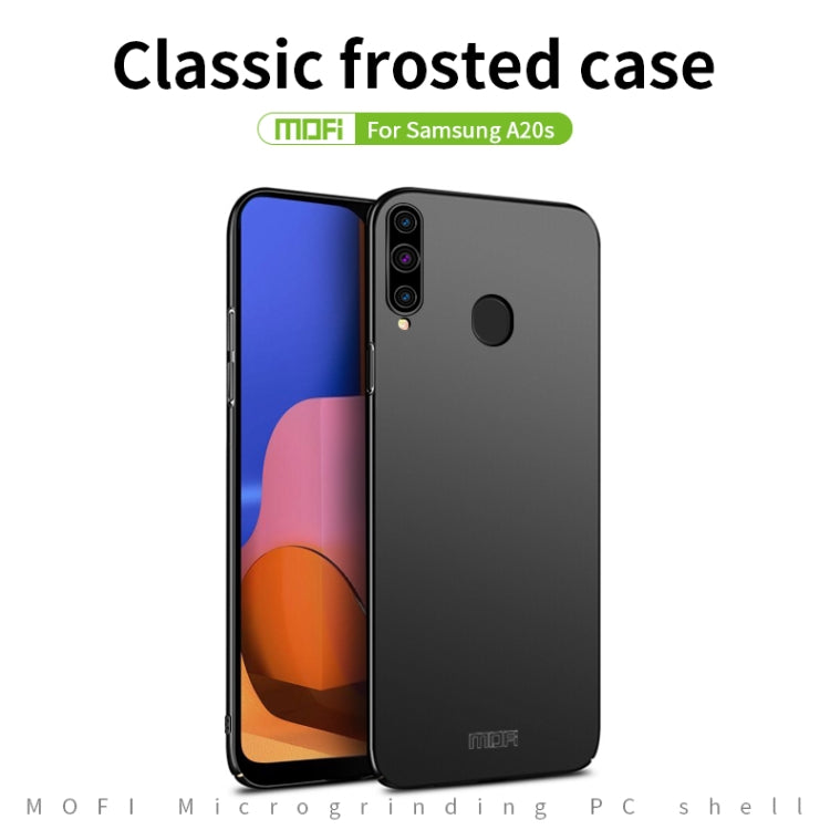 For Galaxy A20S MOFI Frosted PC Ultra-thin Hard Case(Gold) - Galaxy Phone Cases by MOFI | Online Shopping UK | buy2fix