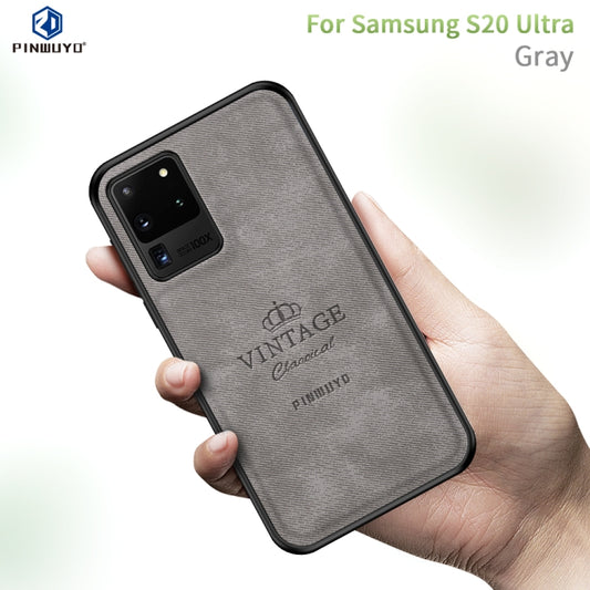 For Galaxy S20 Ultra PINWUYO Zun Series PC + TPU + Skin Waterproof And Anti-fall All-inclusive Protective Shell(Grey) - Galaxy Phone Cases by PINWUYO | Online Shopping UK | buy2fix