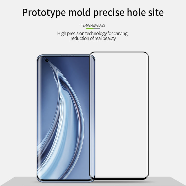 For Xiaomi Mi 10 Pro MOFI 9H 3D Explosion Proof Thermal Bending Full Screen Covered With Tempered Glass Film(Black) -  by MOFI | Online Shopping UK | buy2fix