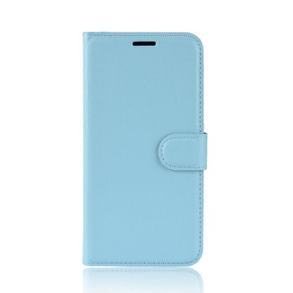 For OPPO Realme C3 (3 Cameras) Litchi Texture Horizontal Flip Protective Case with Holder & Card Slots & Wallet(Blue) - Realme Cases by buy2fix | Online Shopping UK | buy2fix