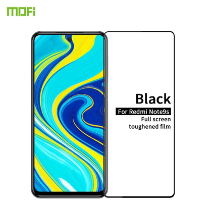 For Xiaomi Redmi Note 9S MOFI 9H 2.5D Full Screen Tempered Glass Film(Black) -  by MOFI | Online Shopping UK | buy2fix