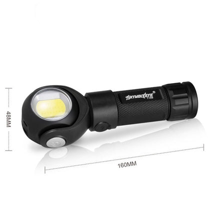 SKYWOLFEYE  Lamp Head 360 Degree Rotation USB Rechargeable LED Glare Flashlight With Magnet COB Work Light, Style:With An 18650 Battery - LED Flashlight by buy2fix | Online Shopping UK | buy2fix