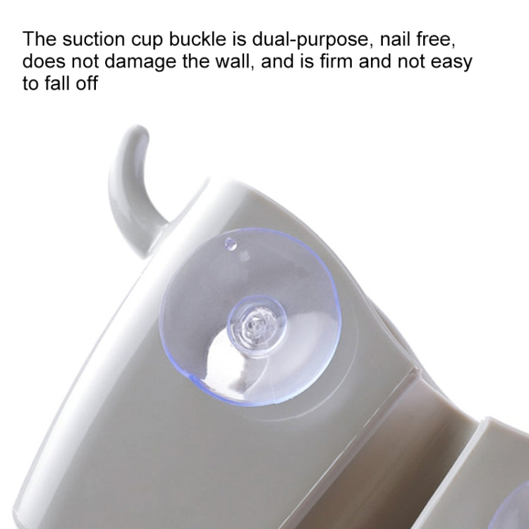 2 PCS Suction Cup Storage Hanging Basket Faucet Drain Basket(Grey) - Shelf & Hooks by buy2fix | Online Shopping UK | buy2fix