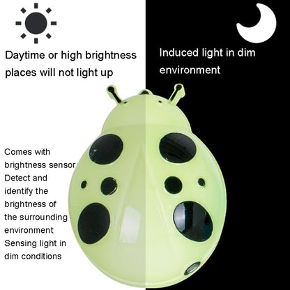 A62 Beetle Shape LED Night Light Plug-in Intelligent Light Control Sensor Light, Plug:EU Plug(Blue) - Sensor LED Lights by buy2fix | Online Shopping UK | buy2fix