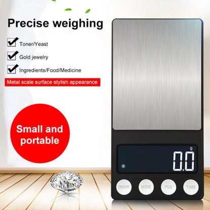 High-Precision Electronic Scale Mini Portable Jewellery Medicine Scale, Style:1000g/0.1g - Jewelry Scales by buy2fix | Online Shopping UK | buy2fix