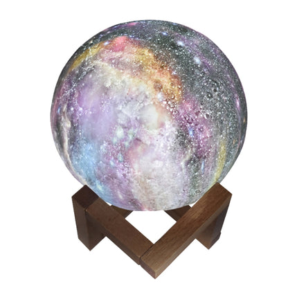 1W 3D Moon Lamp Children Gift Table Lamp Painted Starry Sky LED Night Light, Light color: 8cm Remote Control 16-colors - Night Lights by buy2fix | Online Shopping UK | buy2fix