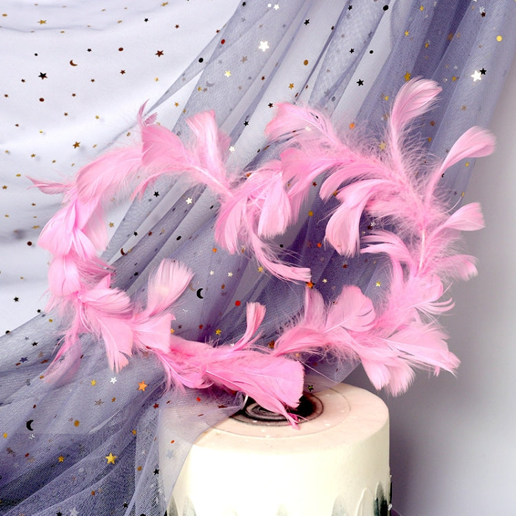 Variety Of Feather Cake Dessert Decoration Pink - Holiday Decorations by buy2fix | Online Shopping UK | buy2fix