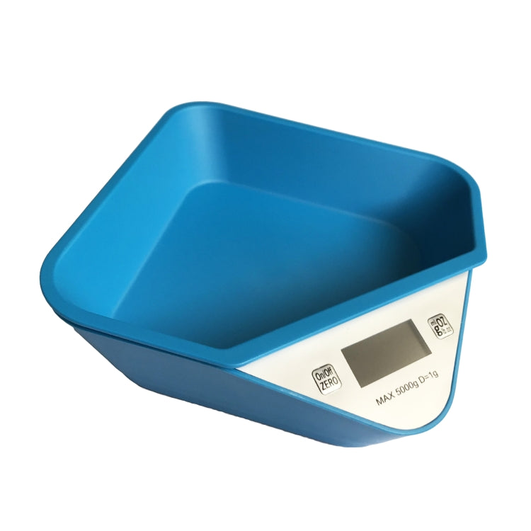 5kg/1g Kitchen Electronic Scale Coffee Scales Baking Food Scale Pallet Scale Pet Scale(Blue) - Kitchen Scales by buy2fix | Online Shopping UK | buy2fix