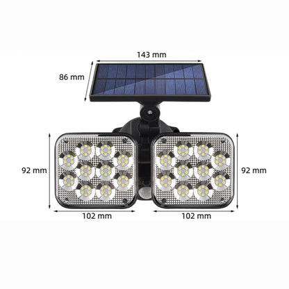 TY06602 120 SMD Solar Human Body Induction Light Outdoor Waterproof LED Wall Light - Solar Lights by buy2fix | Online Shopping UK | buy2fix