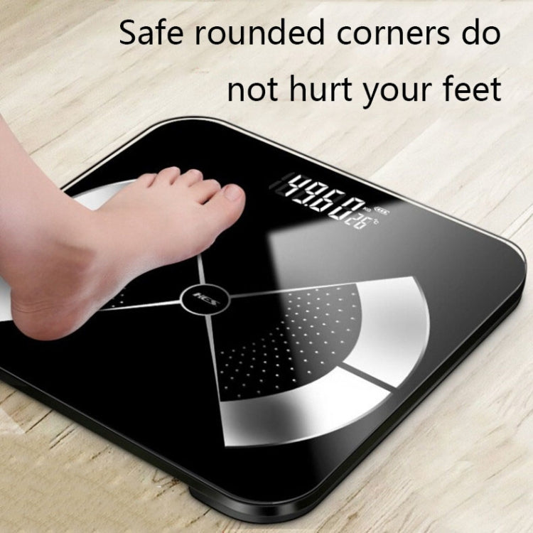 Home Weight Scale Accurate Healthy Body Fat Scale, Size: 26x26cm(Charging Version Black) - Body Scales by buy2fix | Online Shopping UK | buy2fix
