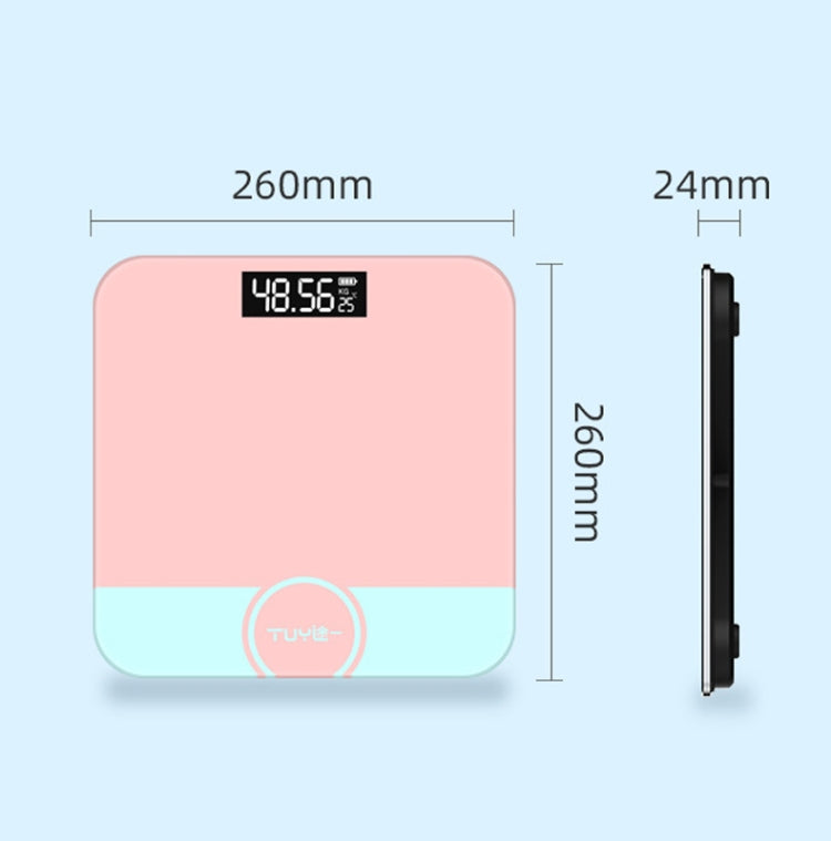 Mini Electronic Scale Home Weighing Scale Charging Stlye(Thinned) - Body Scales by buy2fix | Online Shopping UK | buy2fix