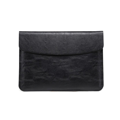 Horizontal Litchi Texture Laptop Bag Liner Bag For MacBook 15.4 Inch A1398(Liner Bag Black) - Protective Bags by buy2fix | Online Shopping UK | buy2fix