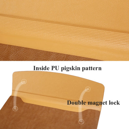 Horizontal Litchi Texture Laptop Bag Liner Bag For MacBook   13 Inch A1708 / 1706/1989 / A2337 / A2338(Liner Bag+Power Bag Golden) - Protective Bags by buy2fix | Online Shopping UK | buy2fix