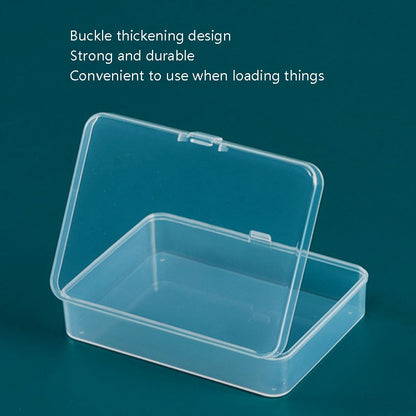 10 PCS Rectangular PP Plastic Box Transparent Packaging Box With Cover Plastic Parts Hardware Tool Storage Box - Storage Boxes by buy2fix | Online Shopping UK | buy2fix