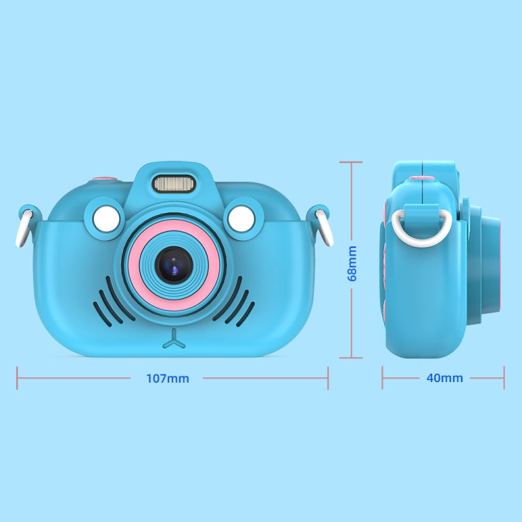 DC502 2.4-Inch 16X Zoom 2.7K Video Recording Children Digital Camera, Color: Blue No Card(EU Plug) - Children Cameras by buy2fix | Online Shopping UK | buy2fix