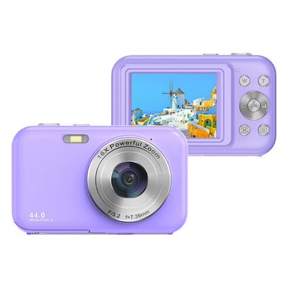 DC406L 2.4-Inch 1080P Mini HD 16X Zoom Digital Camera Home Children Camera EU Plug(Purple) - Children Cameras by buy2fix | Online Shopping UK | buy2fix