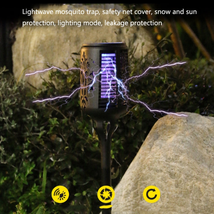 Solar Mosquito Killer Lamp Courtyard Garden UV Mosquito Trap(Black) - Solar Lights by buy2fix | Online Shopping UK | buy2fix