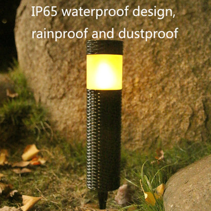 Solar LED Outdoor Waterproof Cylinder Lawn Light, Style: Warm Light - Solar Lights by buy2fix | Online Shopping UK | buy2fix