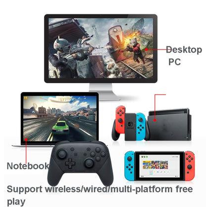 L-0326 Wireless Gamepad For Switch Pro,Style: Monster Hunter Full Function + NFC + Wake-up (1: 1) - Gamepads by buy2fix | Online Shopping UK | buy2fix