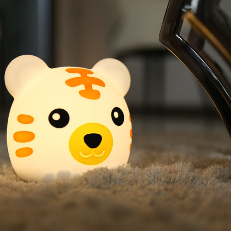 DA006 LED Colorful Tiger Silicone Night Light, Type: Remote Control - Night Lights by buy2fix | Online Shopping UK | buy2fix