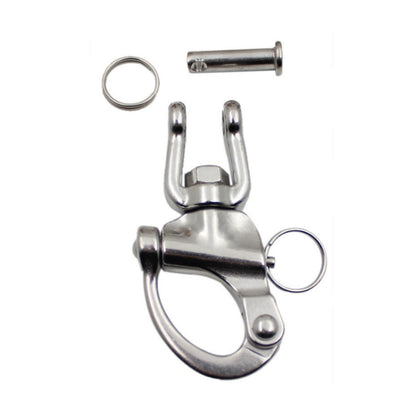 Yachting Sailing Stainless Steel Coil Type Rotary Spring Shackle, Specification: 128mm - Marine Accessories & Parts by buy2fix | Online Shopping UK | buy2fix