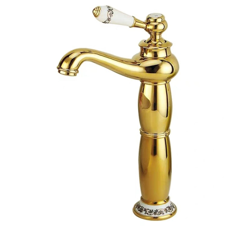 Antique Hot and Cold Bathroom Washbasin Faucet, Style: High Model - Faucets & Accessories by buy2fix | Online Shopping UK | buy2fix