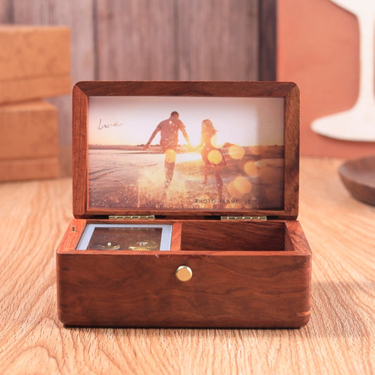 Wooden Jewelry Storage Music Box with Photo Frame Function, Spec: Rosewood - Music Box by buy2fix | Online Shopping UK | buy2fix
