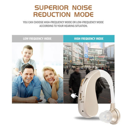 Hearing Aid Audiphones Sound Amplifier US Plug(Golden) - Hearing Aids by buy2fix | Online Shopping UK | buy2fix